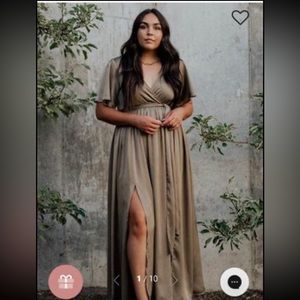 Sicily Satin Maxi Dress